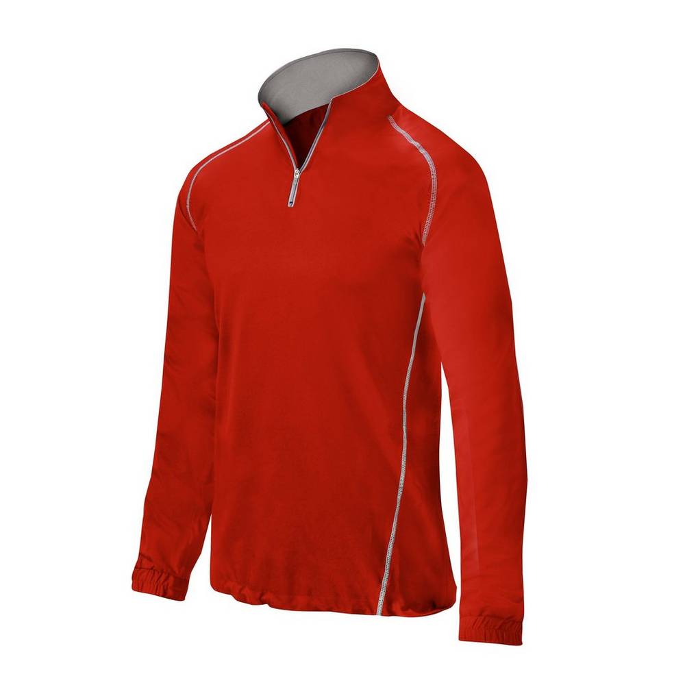 Chaqueta Mizuno Comp 1/4 Zip Batting Hombre Rojas Outlet RTXE-95207